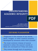 Understanding Academic Integrity