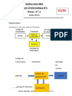 Devoir D'informatique 4ème