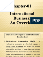International Business: An Overview Chapter-01