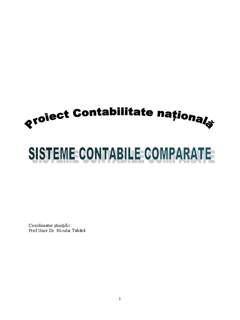 Sisteme Contabile Comparate | PDF