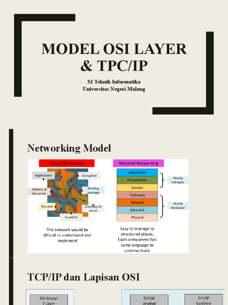 Model OSI dan TCP/IP dalam Jaringan | PDF | Komputer