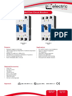 L Frame - Series Moulded Case Circuit Breakers: Features Applications