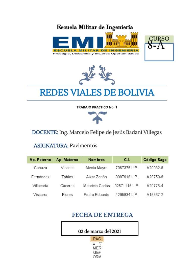 Mapa de Redes Viales en Bolivia | PDF | La carretera | Bolivia