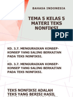 Haitham PPT MATERI TEKS NONFIKSI TEMA 5 KELAS 5