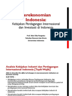 Pertemuan 11-Kebijakan Perdagangan Internasional Dan Investasi Indonesia