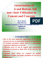 Characterization of Flyash and Bottom Ash and Their Utilization in Cement and Concrete