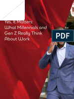 Qué piensan los millennials y generazión Z del trabajo