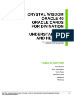 Crystal Wisdom Oracle 40 Oracle Cards For Divination Self Understanding and Healing