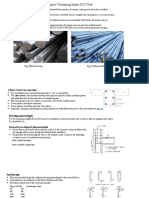 Chapter:7 Estimating Simple RCC Work: Fig: Mild Steel Bar Fig: Deformed HYSD Steel Bar