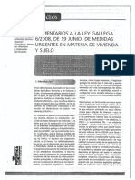 Comentarios a la ley gallega 6-2008 de medidas urgentes en materia de vivienda y suelo. Ignacio Sanz Jusdado. Noviembre 2008