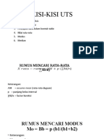 Kisi-Kisi Uts - Statistik