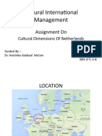 Cultural International Management: Assignment On