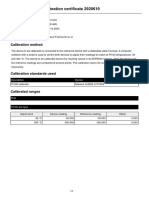 FT10-ES calibration certificate P451485