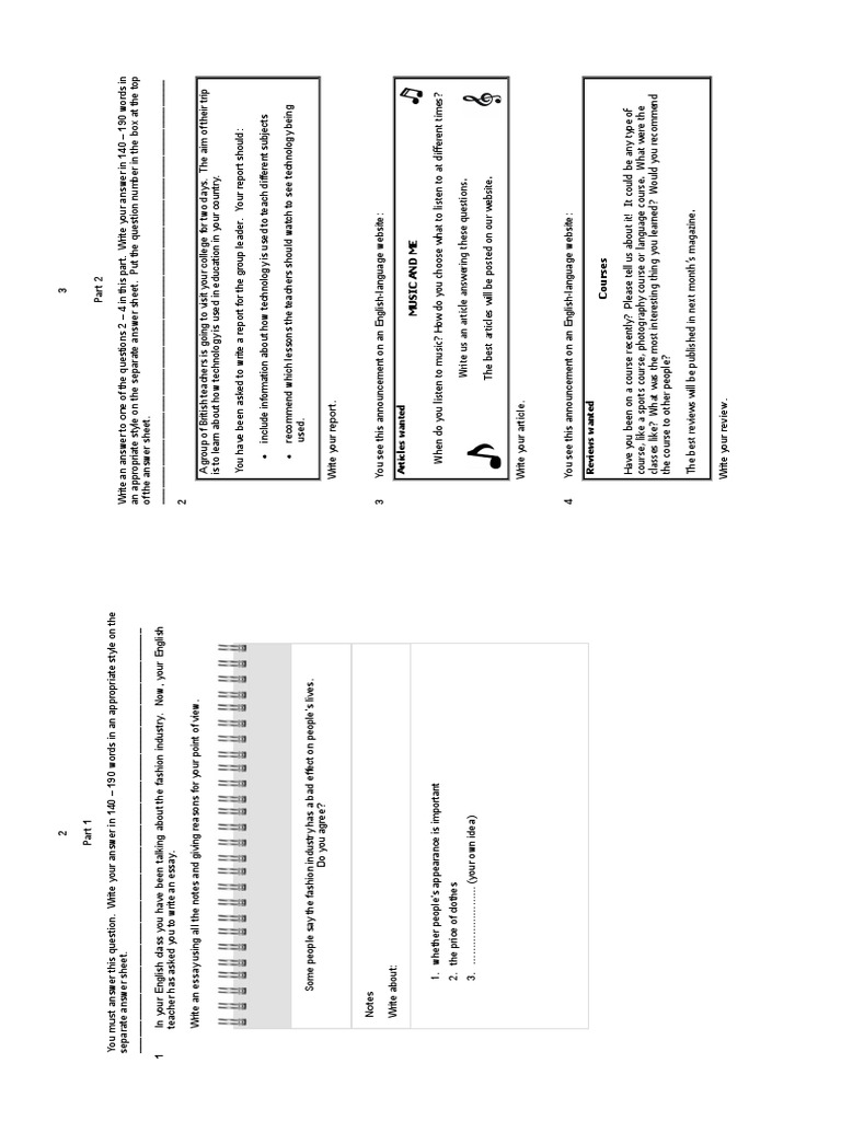 First Sampl Test 2 Writ02&03 | PDF | Question | Teachers