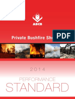 Performance Standard Private Bushfire Shelters