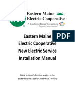 Eastern Maine Electric Cooperative New Electric Service Installation Manual