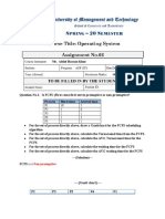 Question No.1: Is FCFS (First Come First Serve) Preemptive or Non-Preemptive? Process Burst Time Arrival Time