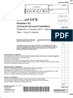 January 2009 QP - S2 Edexcel