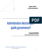 Administration Electronique Quelle Gouvernance Maroc