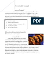 Process Analysis Paragraph