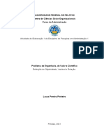 Problemas de Engenharia, de Valor e de Ciência