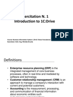 Exercitation N. 1 Introduction To 1C:Drive
