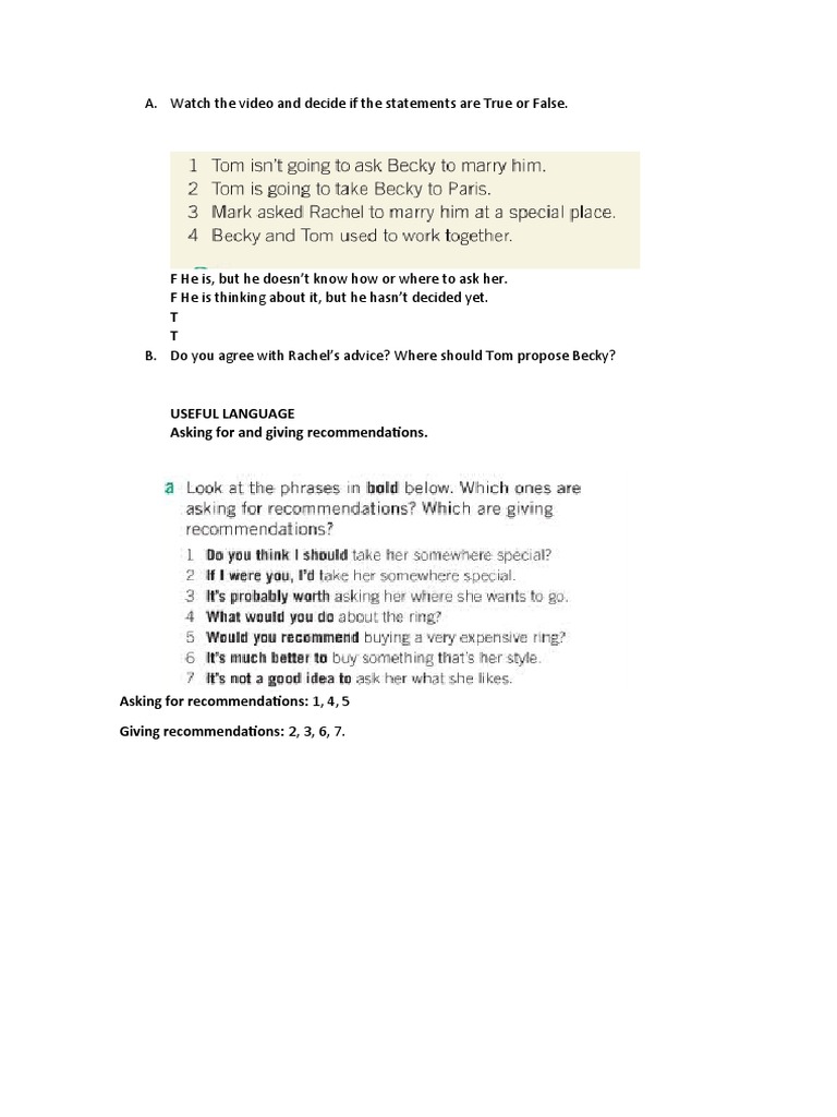 Video Worksheet PDF