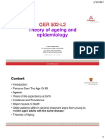 Theory of Ageing and Epidemiology: GER 502-L2