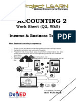 Worksheet 5 q2 Taxation
