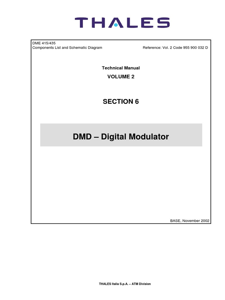 07 - DME 415-435 Vol 2 Ing Sect 06 DMD Luglio 04 | PDF | Resistor ...