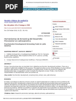 Herramientas de Screening Del Desarrollo Psicomotor en Latinoamérica