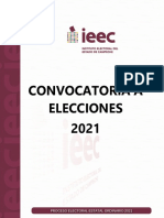 Convocatoria ELECCIONES 2021