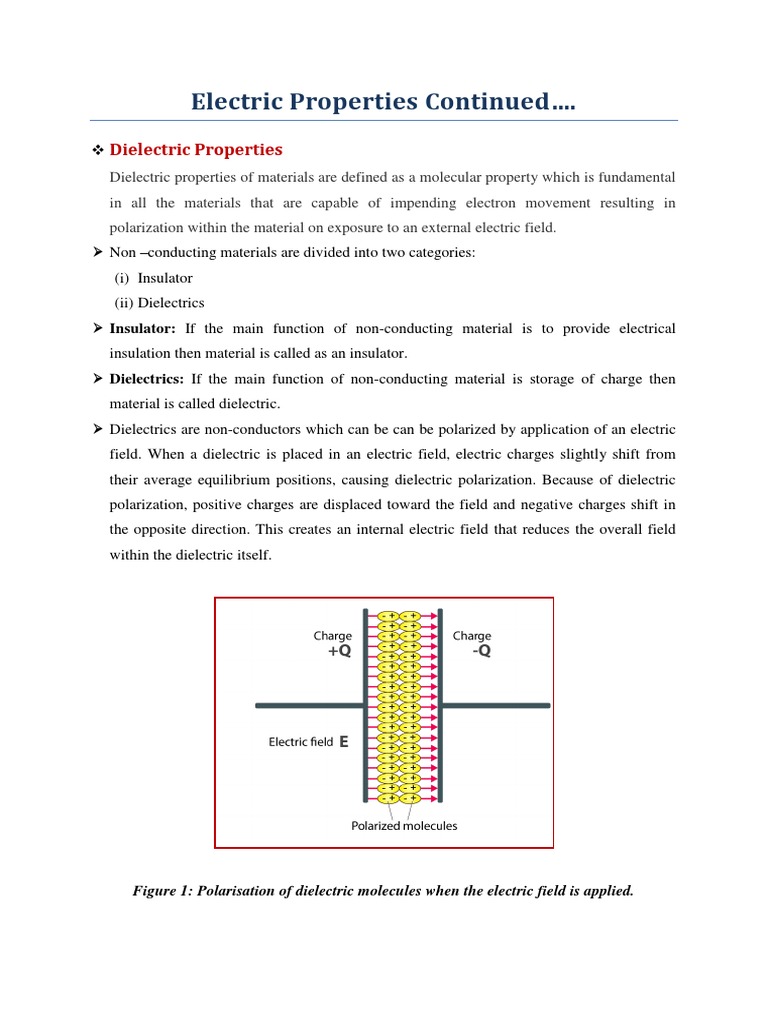 Dielectric Properties Explained | PDF | Dielectric | Permittivity