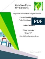 Estados financieros del Instituto Tecnológico de Villahermosa