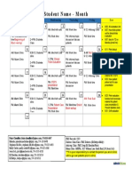 Example Student Calendar