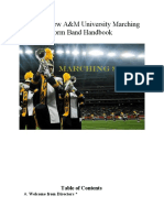 PVAMU Marching Storm Band Handbook History