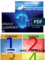 Service Blueprinti NG: Presented by Mukul Verma Mba - Iv Sem Marketing Management Graphic Era University