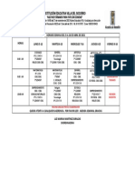 Horario Sexto Septimo CS Semana Del 5 Al 16 de Abril