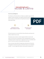 D Decide & Define: Overview and Objective