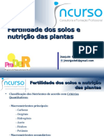 Fertilidade Dos Solos e Nutrição Das Plantas - J Morgado