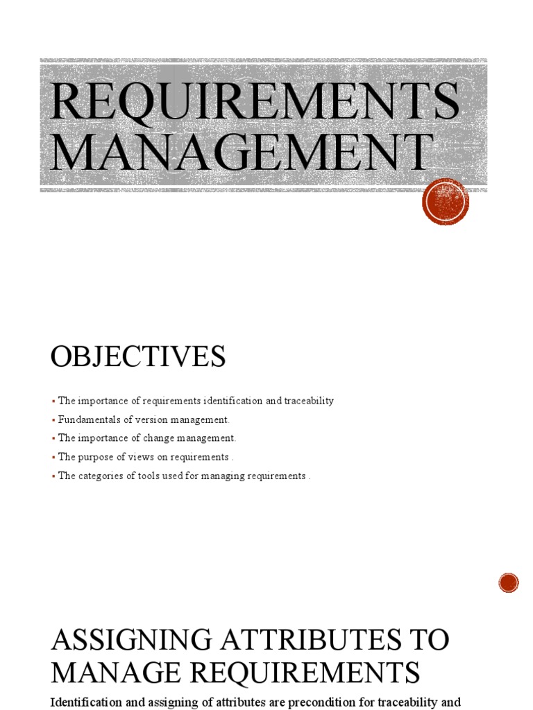 Technical Requirements Management Guide | PDF | Information Technology ...