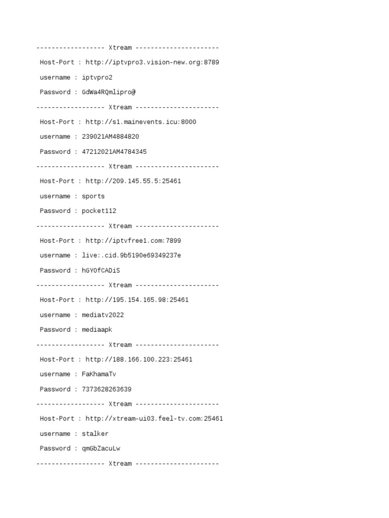 Xtream Iptv Code 2023 Xtream Codes | PDF