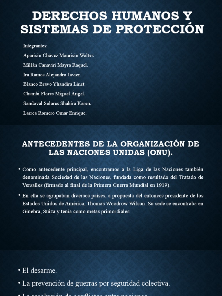 Protección de Derechos Humanos en la ONU | PDF | Naciones Unidas ...