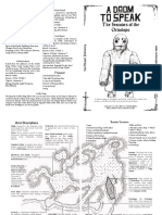 A Doom To Speak - The Seacaves of The Octoclops - Pamphlet
