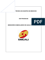 NOP-PM-EM-028 Medidores Domiciliarios Agua Fria