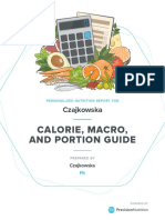 Calorie, Macro, and Portion Guide: Czajkowska