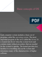 Basic Concepts of OS