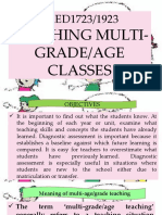 Multigrade & Age Classes