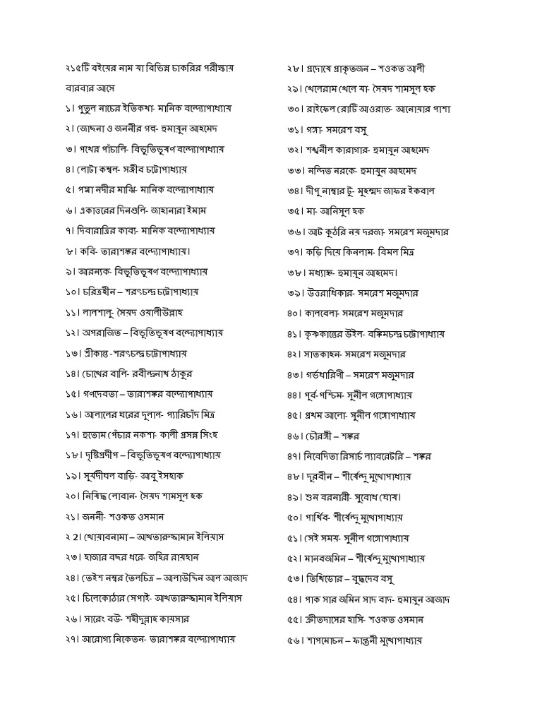 Bangla Books PDF