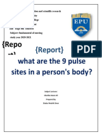 9pulse Sites in A Persons Body